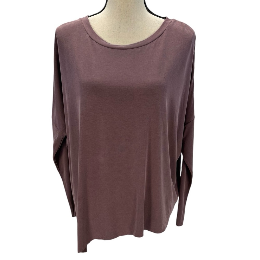 Bench Long Sleeve Crew Neck T-Shirt - Purple - size Small